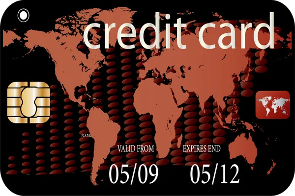 Tarjeta de crédito — Archivo Imágenes Vectoriales