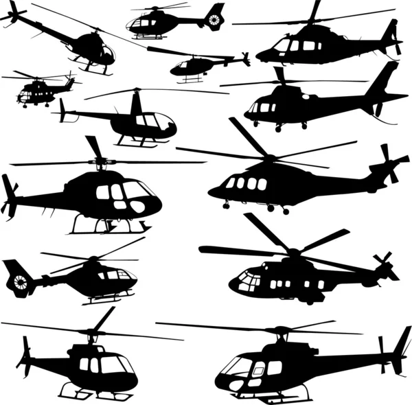Helicópteros — Vector de stock