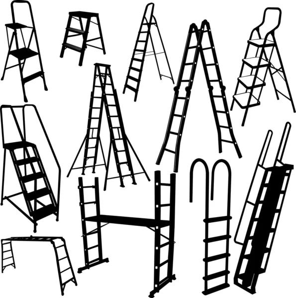 Leitern — Stockvektor