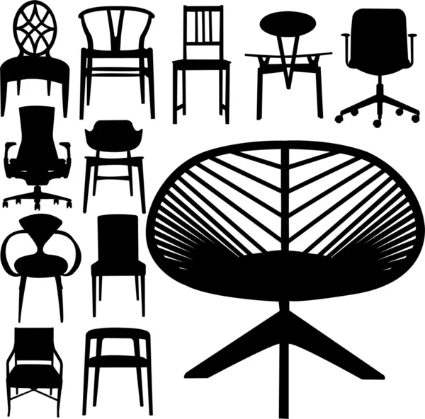 การออกแบบเก้าอี้ — ภาพเวกเตอร์สต็อก