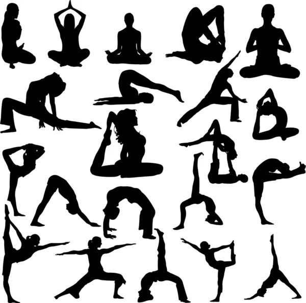 Yoga Vettoriale Stock
