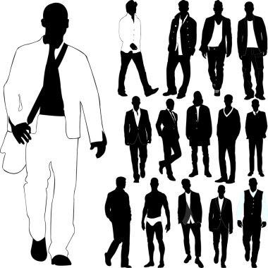 Fashion men clipart