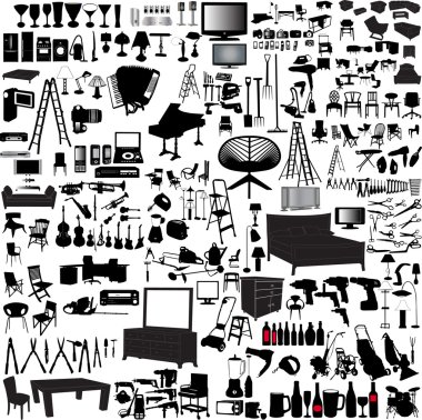 Home items clipart