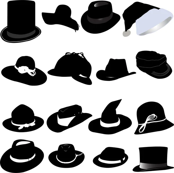 Şapka seti — Stok Vektör