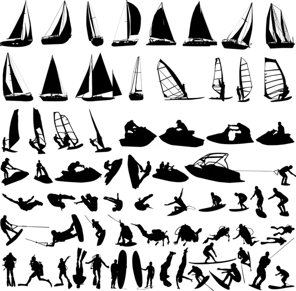 Sports nautiques — Image vectorielle
