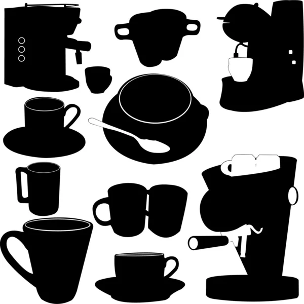 stock vector Coffe set