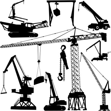 Construction crane clipart