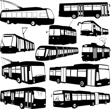 Urban transportation clipart