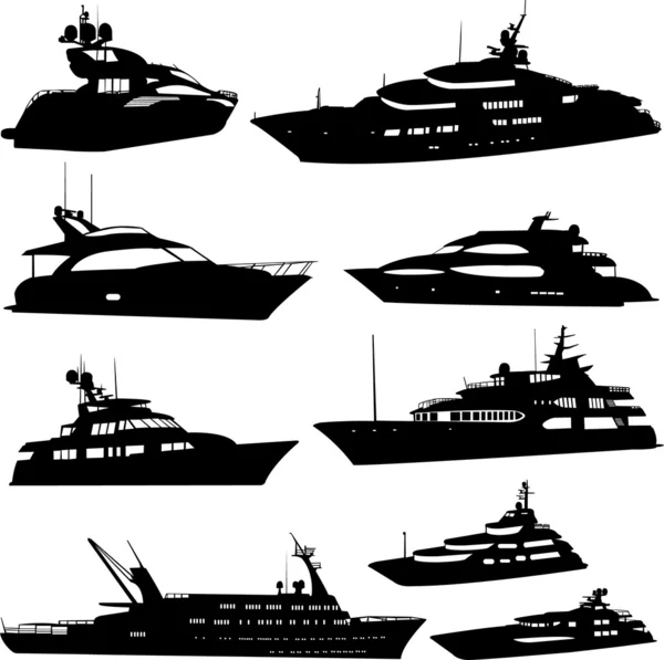 Моторная яхта — стоковый вектор