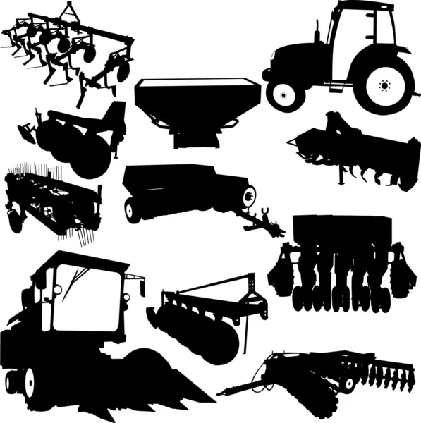Maquinaria agrícola — Vector de stock