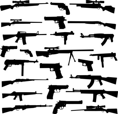 Weapons different clipart