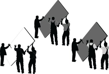 Workers - wector clipart