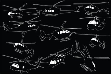 Helikopterler toplama 2 - vektör