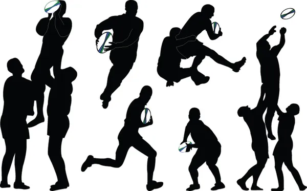 Rugby 2 - vector — Vetor de Stock