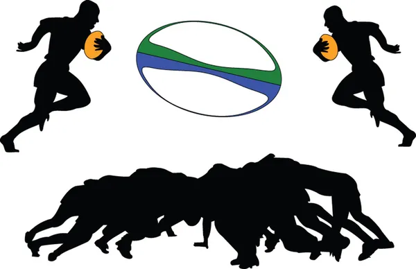 Rugby 2 - vektör — Stok Vektör