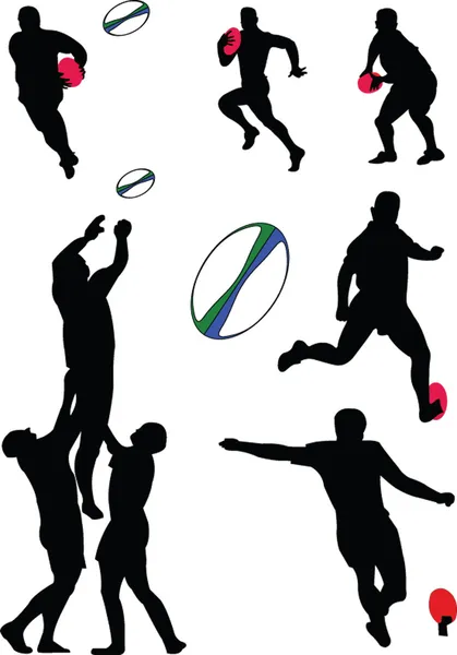 Rugby collection - vector Stock Vector