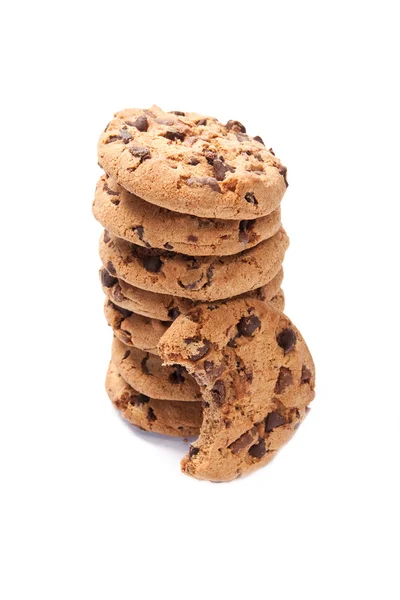 Κοντινό Πλάνο Εικόνα Σοκολάτα Τσιπ Cookies — Φωτογραφία Αρχείου