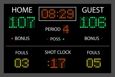 Scoreboard clipart