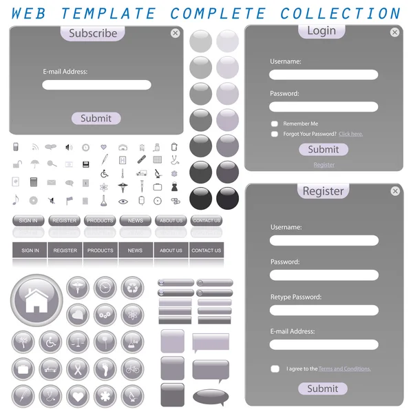 Modèle Web — Image vectorielle