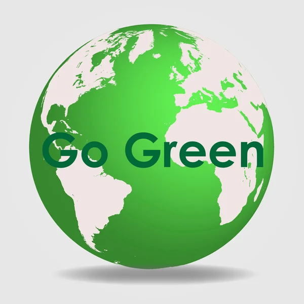 Go Green — Stock Vector