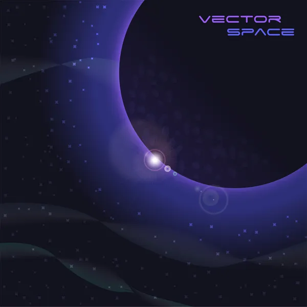 Escena espacial — Vector de stock