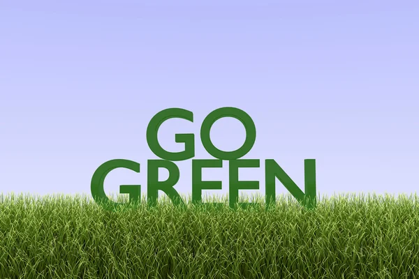Gå grönt — Stockfoto