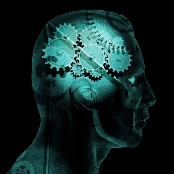 Engranajes cerebrales — Foto de Stock
