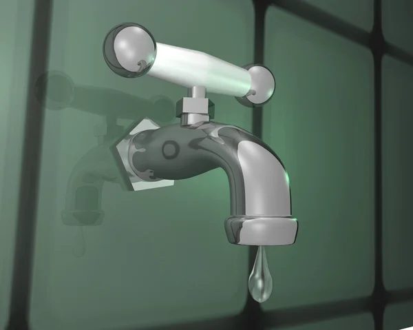 Faucet Leak — Stock Photo, Image