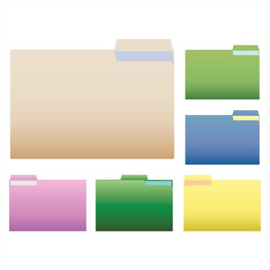 Folders clipart