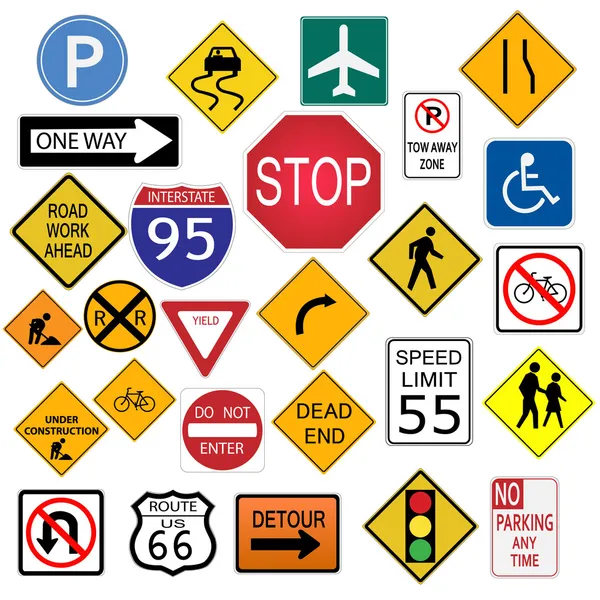 Road Signs — Stock Vector © nmarques74 #4562483