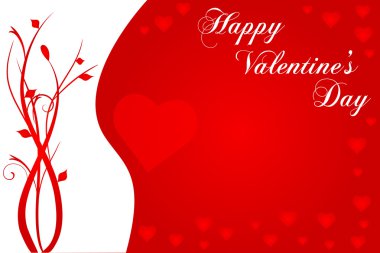 Image of a colorful red Valentine's Day background. clipart