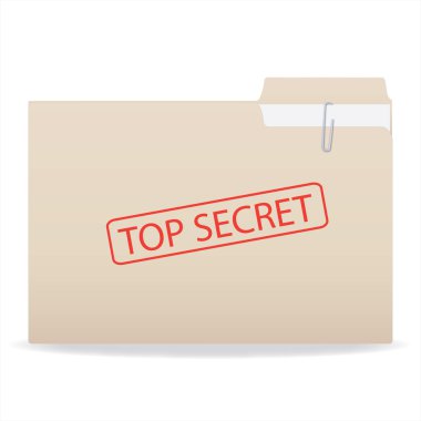 Top Secret Folder clipart