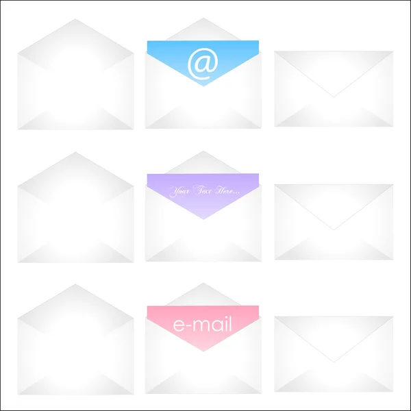Envelopes Illustration — Stock Vector