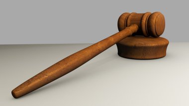 Wooden Gavel clipart