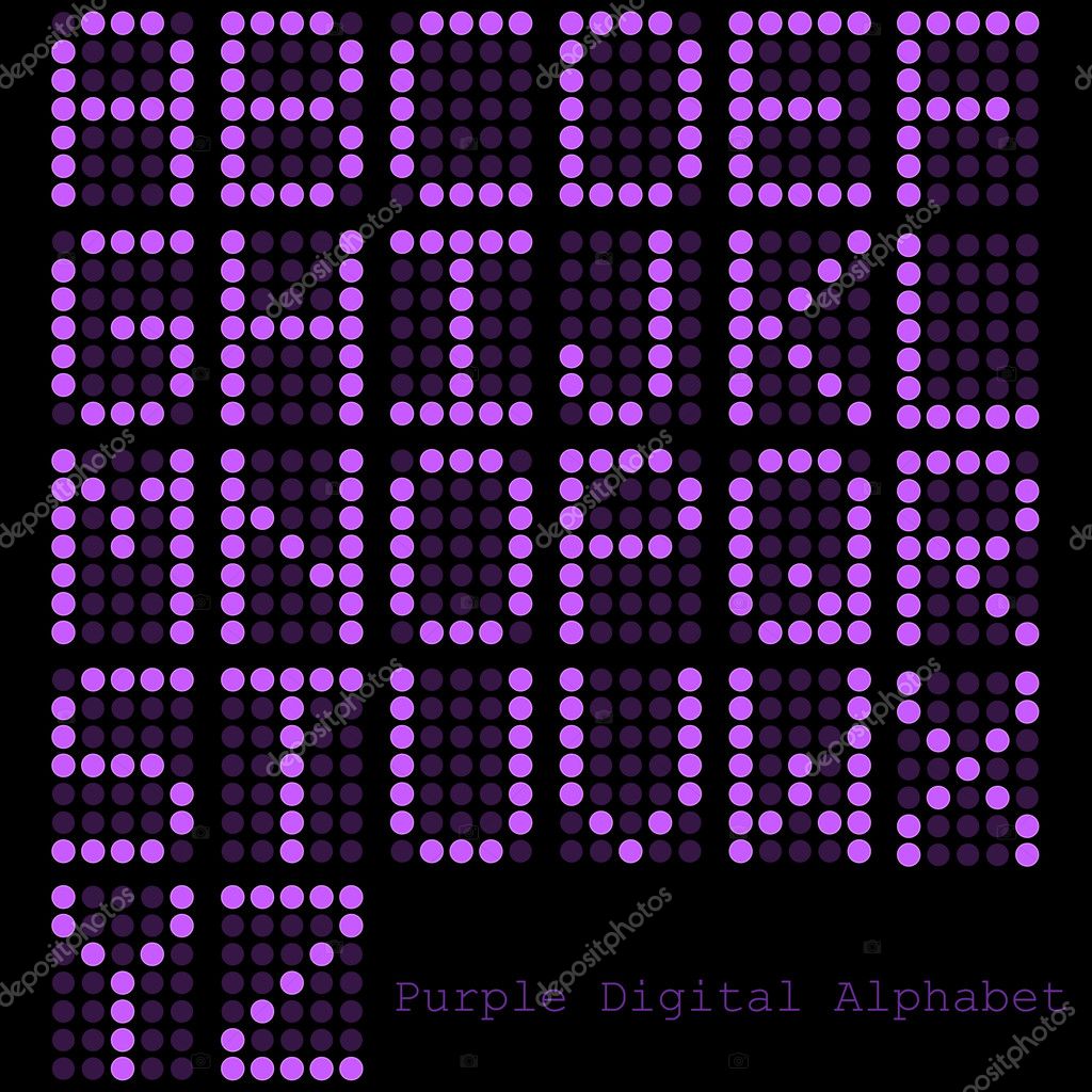 Purple Alphabet Stock Vector by ©nmarques74 5244590