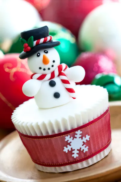 Christmas cupcake — Stockfoto