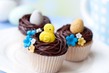 Easter cupcakes clipart