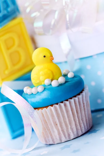 Cupcake für eine Babydusche — Stockfoto