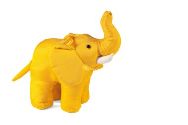 Yellow toy elephant clipart
