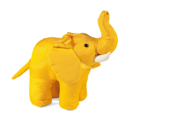 Gele speelgoed olifant — Stockfoto