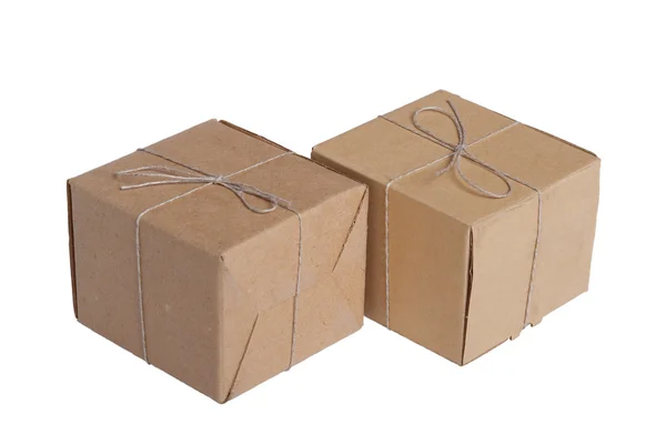 As duas caixas de embalagem — Fotografia de Stock