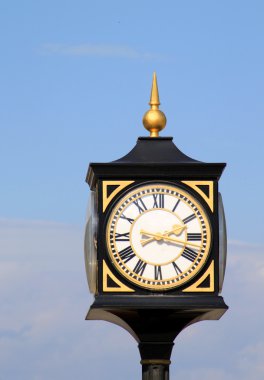 Old street clock in Tbilisi clipart