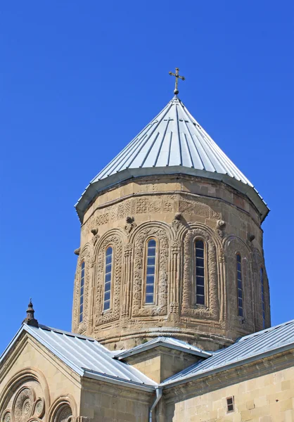 Dome of Samtavro Transfiguration Ortodoxa kyrkan i Georgien — Stockfoto
