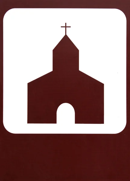 Kostel - znamení — Stock fotografie