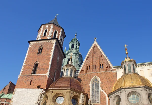 Katedralen på Wawelkullen i Krakow. Polen — Stockfoto