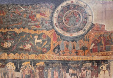 Fresco from Svetitskhoveli Cathedral in Mtskheta, Georgia clipart