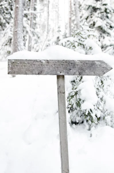 Empty winter sign — Stock Photo, Image