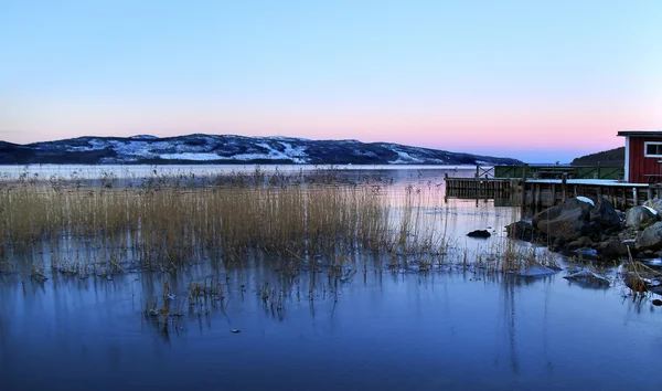 Calme Paysage Lacustre Laponie Dans Nord Suède — Photo