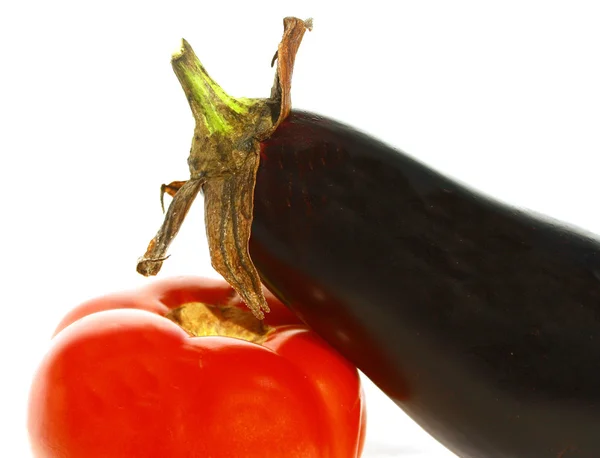 Tomaat en aubergines — Stockfoto