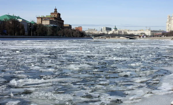 stock image Spring ice on river